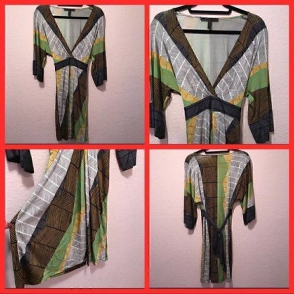 NWOT. BCBGMAXAZRIAâdressâ
tiesâ
onâ
theâ
back. - Picture 2 of 10